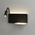 Lampa nocna z półką Shelf Led 4W+5W+2W lewa Czarny I  ML6344