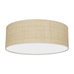 Lampa sufitowa Marshall 3xE27 Ø50cm Biały/Rattan I MLP7488