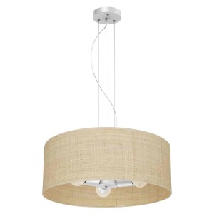 Lampa wisząca Marshall Biały/Rattan 3xE27 I MLP7490