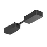 Slim Magnetic Track Czarny Łącznik podwójny z kablem krótkim I  ML2223