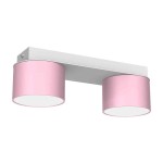 Lampa sufitowa Dixie 2xGX53 Różowy/Biały I MLP7554