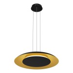 Lampa wisząca Piattino Czarny Złoty 30W LED 3000K-4000k-6000K I ML1815