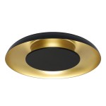 Lampa sufitowa Piattino Czarny Złoty 30W LED 3000K-4000k-6000K I ML1812