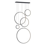 Lampa wisząca Saturno Black 100W LED mezzanine I  ML2324