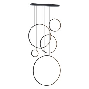 Lampa wisząca Saturno Black 100W LED mezzanine I  ML2324