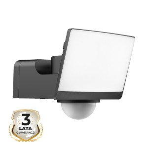 Naświetlacz LED Davos 30W 2000lm 4000K Czarny Premium PIR I ML2111