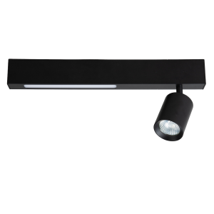 Lampa Sufitowa Magnet 5W+1xGU10 3000/4000K Czarny I  ML1130