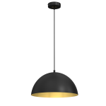Lampa wisząca BETA BLACK/GOLD 1xE27 35cm I  MLP7896