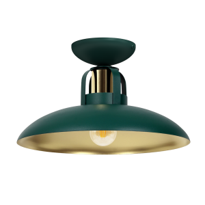 Lampa sufitowa FELIX GREEN/GOLD 1xE27 I  MLP7708