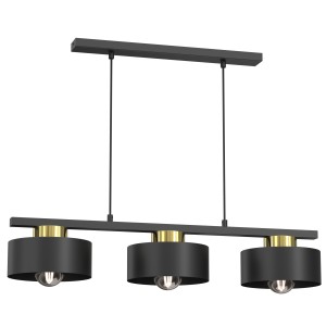 Lampa wisząca MARTI czarny-złoty 3xE27 / 9998