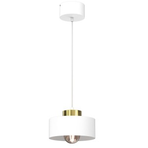 Lampa wisząca MARTI biały, złoty 1xE27 / 9848