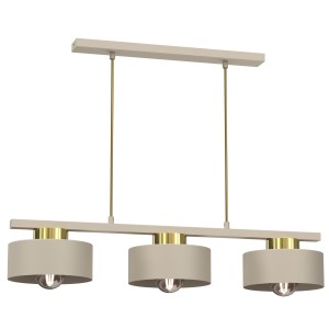 Lampa wisząca MARTI beż, złoty połysk / 9931