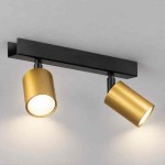 Lampa sufitowa Hudson 2xGU10 Czarno-Złoty I  MLP0258