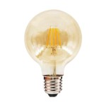 Żarówka Filamentowa LED 6W G80 E27 2700K Amber I EKZF8007