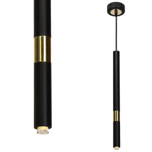 Lampa wisząca MONZA BLACK/GOLD 1xG9 8W I MLP6333