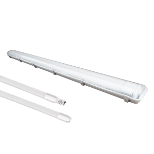 ZESTAW OPRAWA HERMETYCZNA 2x120cm POD ŚWIETLÓWKĘ LED + 2x ŚWIETLÓWKI LED 18W 120CM 4000K I EKH2340