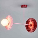Lampa sufitowa Bloom 2xG9 Róż-burgund I MLP0297