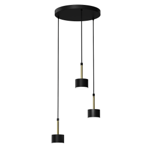 Lampa wisząca ARENA BLACK/GOLD 3xGX53 I MLP7762