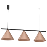 Lampa wisząca CAPITAL CZARNY-MIEDZIANY 3XGX53 I MLP0940