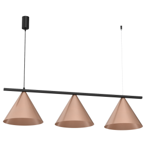 Lampa wisząca CAPITAL CZARNY-MIEDZIANY 3XGX53 I MLP0940