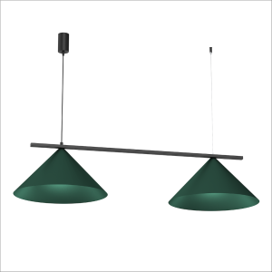 Lampa wisząca CAPITAL BLACK/GREEN 2XGX53 I MLP1529
