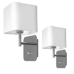 Kinkiet Napoli 1xE27 Biały / Chrom I ML6359