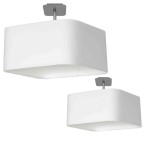 Lampa podsufitowa Napoli 1xE27 Biały / Chrom I ML6361