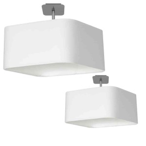 Lampa podsufitowa Napoli 1xE27 Biały / Chrom I ML6361