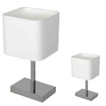 Lampka stołowa Napoli Biały / Chrom 1xE27 I ML6363