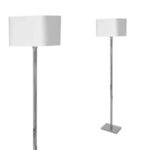 Lampa stojąca Napoli 1xE27 Biały / Chrom I ML6364