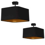 Lampa podsufitowa NAPOLI BLACK/GOLD 1xE27 I ML6367
