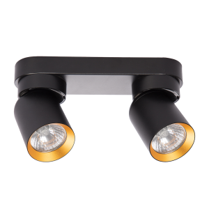 Lampa Sufitowa Andy 2xGU10 Czarny + Złoty I ML9935