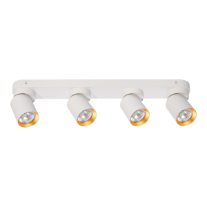 Lampa Sufitowa Andy 4xGU10 Biały + Złoty I ML9938