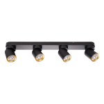 Lampa Sufitowa Andy 4xGU10 Czarny + Złoty I ML9939