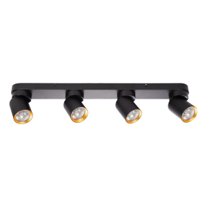 Lampa Sufitowa Andy 4xGU10 Czarny + Złoty I ML9939