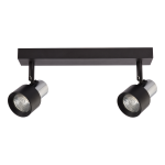 Lampa Sufitowa Cino 2xGU10 Czarny + Chrom I ML9947