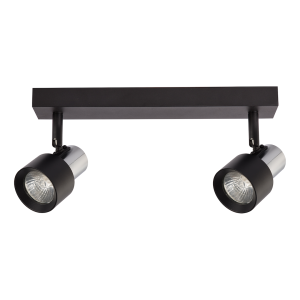 Lampa Sufitowa Cino 2xGU10 Czarny + Chrom I ML9947