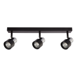 Lampa Sufitowa Cino 3xGU10 Czarny + Chrom I ML9949