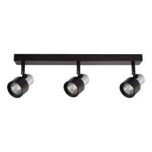 Lampa Sufitowa Cino 3xGU10 Czarny + Chrom I ML9949