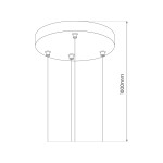 Zawiesie Plafon MAQ 32W / 40W I ML0444