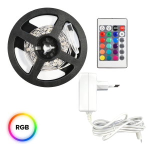 Zestaw Led RGB 3m IP54 Sterownik + Pilot I EKZ0446