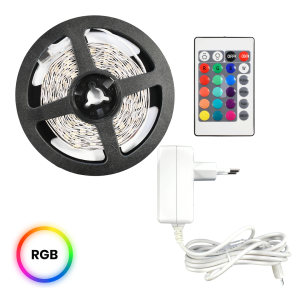 Zestaw Led RGB 5m IP54 Sterownik + Pilot I EKZ0447
