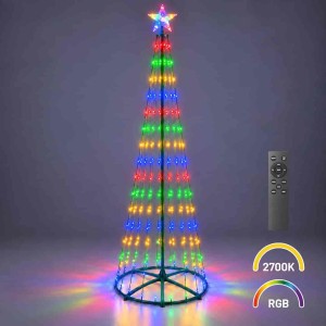 Choinka LED 2,5m 365LED 2700K + RGB IP44 Zielony I EKSW2742