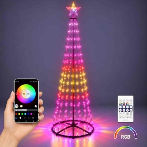 Choinka LED Smart App 1,8m 269LED RGB IP44 Zielony I EKSW2743