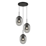 Lampa wisząca Alias Czarny 3xE14 koło I ML0320