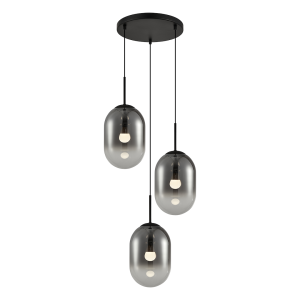 Lampa wisząca Alias Czarny 3xE14 koło I ML0320