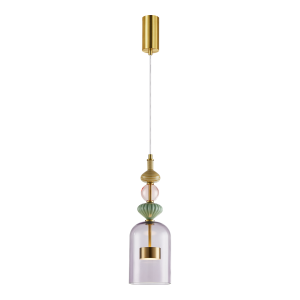 Lampa wisząca ARTE 12W LED śr. 13cm mosiądz I ML0359