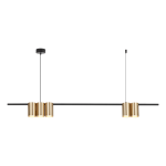 Lampa wisząca (listwa) Genesis Czarny Złoty 5xGU10 I ML0369