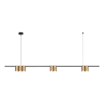 Lampa wisząca (listwa) Genesis Czarny Złoty 7xGU10 I ML0372