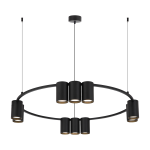 Lampa wisząca (koło) Genesis Czarny 10xGU10 I ML0373